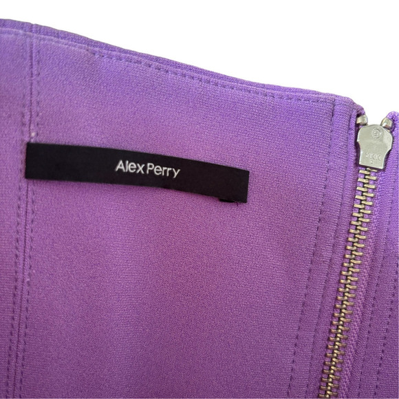 Alex Perry Lavender Strapless Midi Dress US Size 8 Flattering Corset - Picture 3 of 7